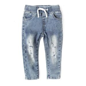 Little Bipsy Ripped Jeans- Light wash